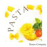 20 Lunchservietten Pastateller, mit verschiedenen Nudelsorten, Tomate und Basilikum, von Braun+Company Bild 1