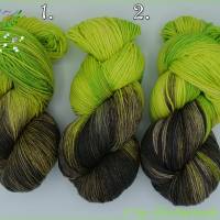 Sockenwolle, handgefärbte Wolle - "Poison Ivy" - 8-fädig - Unikat !! Bild 1