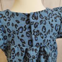 Bluse oder Kleid aus Musselin, Leo blau, Gr. 74-128 Bild 7