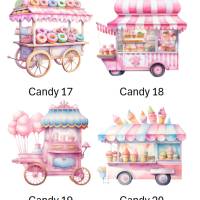 Bügelbilder Bügelmotiv Süßigkeiten Candy Süßes Eis Lolli Cupcake Torte Mädchen Baby Höhe 10cm Bild 4