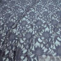 Stoff Polyamid Polyester Elastan Spitze taupe Blume fließend fallend weich Bild 2