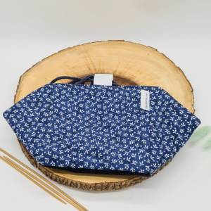 Projekttasche für Strickzeug | Projekttasche für Stricken | Japanische Reistasche | Projekbeutel | Strickbeutel Bild 3