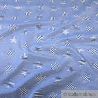 Stoff Polyester Baumwolle Doppelgewebe beige blau Stern gestreift blickdicht Bild 3