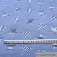 Stoff Polyester Baumwolle Doppelgewebe beige blau Stern gestreift blickdicht Bild 4