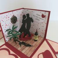 Explosionsbox aus Papier - Liebe, Valentinstag, Geburtstag, Hochzeitstag, Tanzen, Gutschein für Tanzstunden, Zeit Bild 4