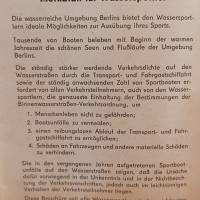 DDR - Merkblatt für Wassersportler - August 1958 Bild 2