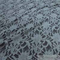 Stoff Polyamid Polyester Elastan Spitze grau Blume fließend fallend weich Bild 2