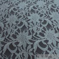 Stoff Polyamid Polyester Elastan Spitze grau Blume fließend fallend weich Bild 3