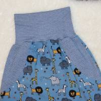 Newborn Baby Set - Babyjacke - Pumphose & Mütze Jersey Blau - Safari Tiere Gr. 62/68 - Geschenk - Geburt Bild 5