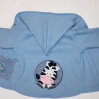 Newborn Baby Set - Babyjacke - Pumphose & Mütze Jersey Blau - Safari Tiere Gr. 62/68 - Geschenk - Geburt Bild 7