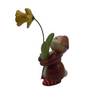 Goebel Hase mit Narzisse Höhe 12 cm - Blumenhase Bild 2