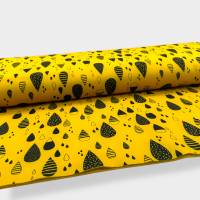 Softshell mit verschiedenen Regentropfen in gelb 0,25 m Bild 1