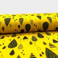 Softshell mit verschiedenen Regentropfen in gelb 0,25 m Bild 2