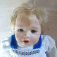 Handgearbeitete Baby-Puppe aus Bisquitporzellan. Für Sammler Bild 3
