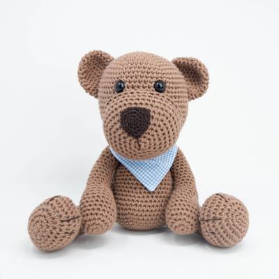 Handgemachter Teddybär mit Schurwollfüllung, verschiedene Farben, mit oder ohne Spieluhr, individualisierbar