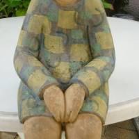 Handgetöpferte Keramikfigur - Dekoration. Höhe: 38 cm Bild 3
