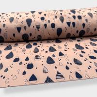 Softshell mit verschiedenen Regentropfen in rosa 0,25 m Bild 1