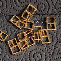 10 Mini-Dornschnallen, goldfarbend, basteln , dekorieren(GG27) Bild 1