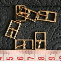 10 Mini-Dornschnallen, goldfarbend, basteln , dekorieren(GG27) Bild 2