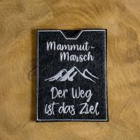 Mammut-Marsch - bestickte Filzhülle für dein Teilnehmerheft oder deinen Wanderpass - der Weg ist das Ziel Bild 4