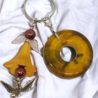 Schlüsselanhänger mit Schutzengel - Donut - NicSa-Art SA000025 - Einzelstück Bild 2