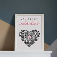 You are my valentine | Personalisiertes QrCode Bild | Eure Liebe in einem Bild Bild 6