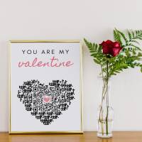 You are my valentine | Personalisiertes QrCode Bild | Eure Liebe in einem Bild Bild 8