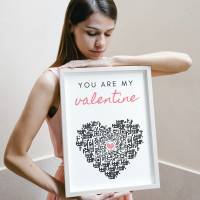 You are my valentine | Personalisiertes QrCode Bild | Eure Liebe in einem Bild Bild 9