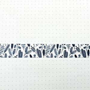 SAMPLE | Muster | Washi Tape | 1,5 cm x 50 cm | floral blau | Aufkleber | Bulletjournal | Journal Sticker | Watercolor S Bild 4