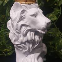 Latexform Löwe mit Krone und Kugel Lion King König Wildlife Raubkatze Gießform Mold - NL000594 Bild 3