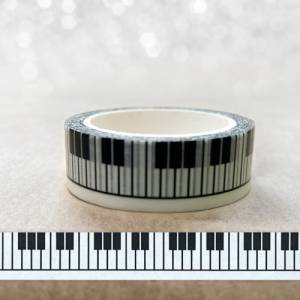 Washi Tape | Klavier Piano | 10 m | Aufkleber | Bulletjournal | Journal Sticker | Watercolor Bild 1