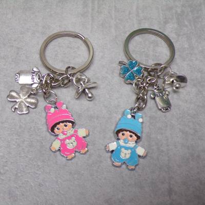 Schlüsselanhänger Baby Geburt Junge oder Mädchen