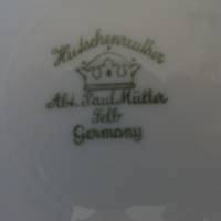 Hochwertige, mit Mohnblumen dekorierte, Torten/Servierplatte mit Handhaben. Hutschenreuther Abt. Paul Müller Selb Bild 9