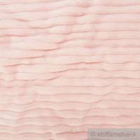 Stoff Polyester Minky Fleece pastellrosa Streifen Soft Fleece Mole Fleece Bild 1