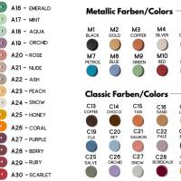 Ledergriffe Flieder Serie "Arc" handgefertigte Möbelgriffe in Pastell Violett / Schrankgriffe in 30 Farben Bild 7