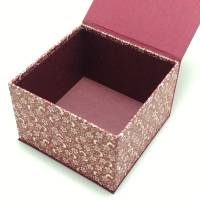 Schachtel klein und fein mit Magnet-Klappdeckel  bordeaux Bild 2