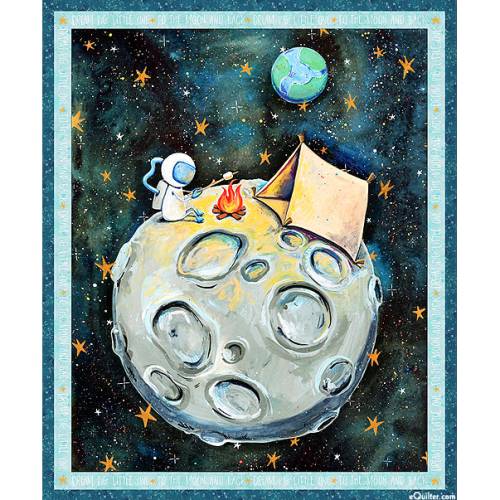 Stoffpanel "To The Moon" von P&B Rachel Nieman Patchworkstoff zum Nähen, Quilten