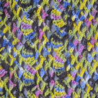 Dreieckstuch aus handgefärbter Wolle, Stola, Schultertuch, gehäkelt Bild 5