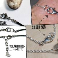 Crazy-Lace-Achat (Herz) | Halskette mit Band oder Silber 925 --- Stein-Größe: 28 x 29 mm Bild 9