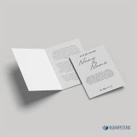 DIY Hochzeitseinladung, PDF Vorlage minimalistisch | personalisierte Hochzeitskarte A6 Klappkarte zum Ausdrucken Bild 2