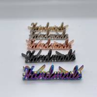 Metall Label Handmade, regenbogen / rainbow Bild 5