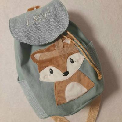 Kindergartentasche Kinderrucksack Boho Fuchs Kinderrucksack 2-6 Jahre  personalisiert mit Name