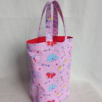 Kindertasche/Geschenktasche in rosa mit Schmetterlingen Bild 2