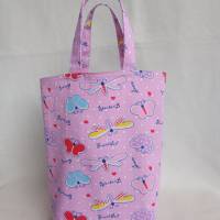 Kindertasche/Geschenktasche in rosa mit Schmetterlingen Bild 6