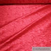 Stoff Polyester Elastan Jacquard Stretch Kleidertaft koralle Rose Taft Bild 1