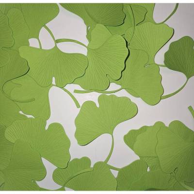 100 Ginkgo Blätter gestanzt, hellgrün, grün, Tonpapier, Streudeko, Stanzteile, Scrapbooking, Kartengestaltung
