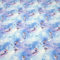 Stoff Baumwolle Jersey mit Disney's Eiskönigin Frozen Olfa Design blau weiß bunt Kinderstoff Kleiderstoff Lizenzstof Bild 3