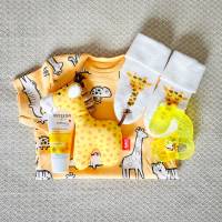 Kleines Windelgeschenk Giraffe zur Geburt Bild 3