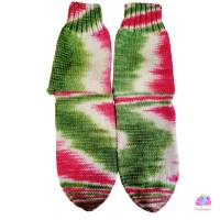 Socken, Größe 40/41, handgestrickt, handgefärbt, Farbe: Cosmopolitan Bild 2