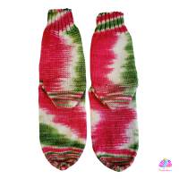 Socken, Größe 40/41, handgestrickt, handgefärbt, Farbe: Cosmopolitan Bild 3